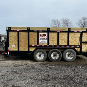 20 Yard Rubber-Wheeled Dumpster