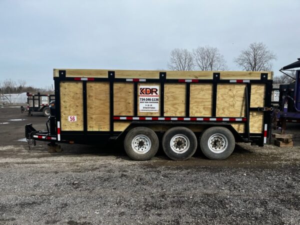 20 Yard Rubber-Wheeled Dumpster