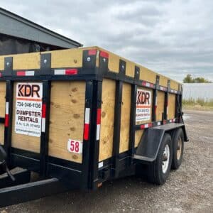 10 Yard Rubber-Wheeled Dumpster