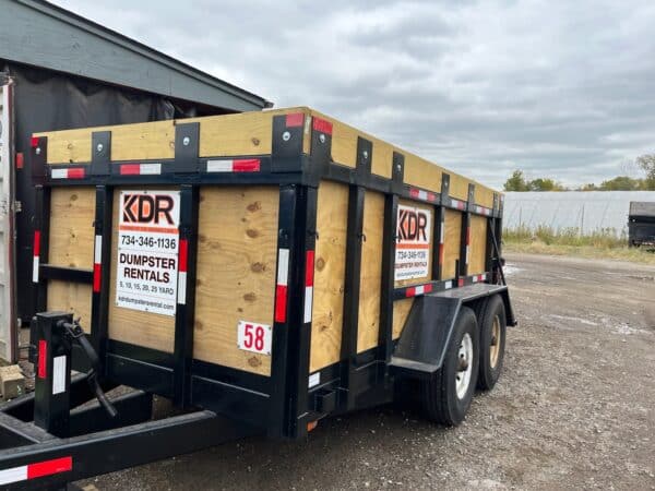 10 Yard Rubber-Wheeled Dumpster